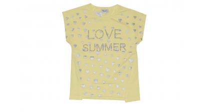 Детска блуза с къс ръкав - LOVE SUMMER